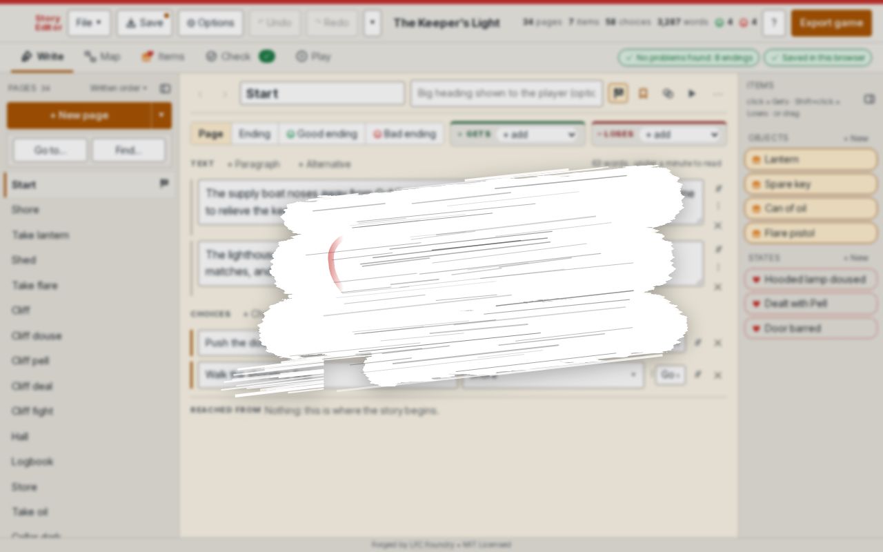 Preview of Story Editor