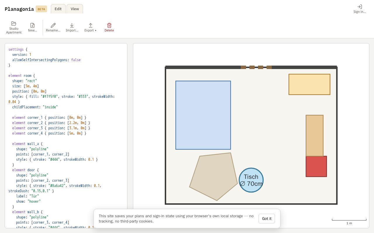 Preview of 2DPlaner