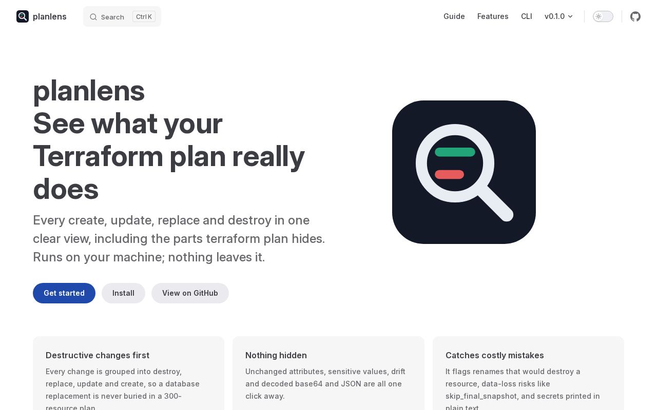 Preview of Terraform Planlens