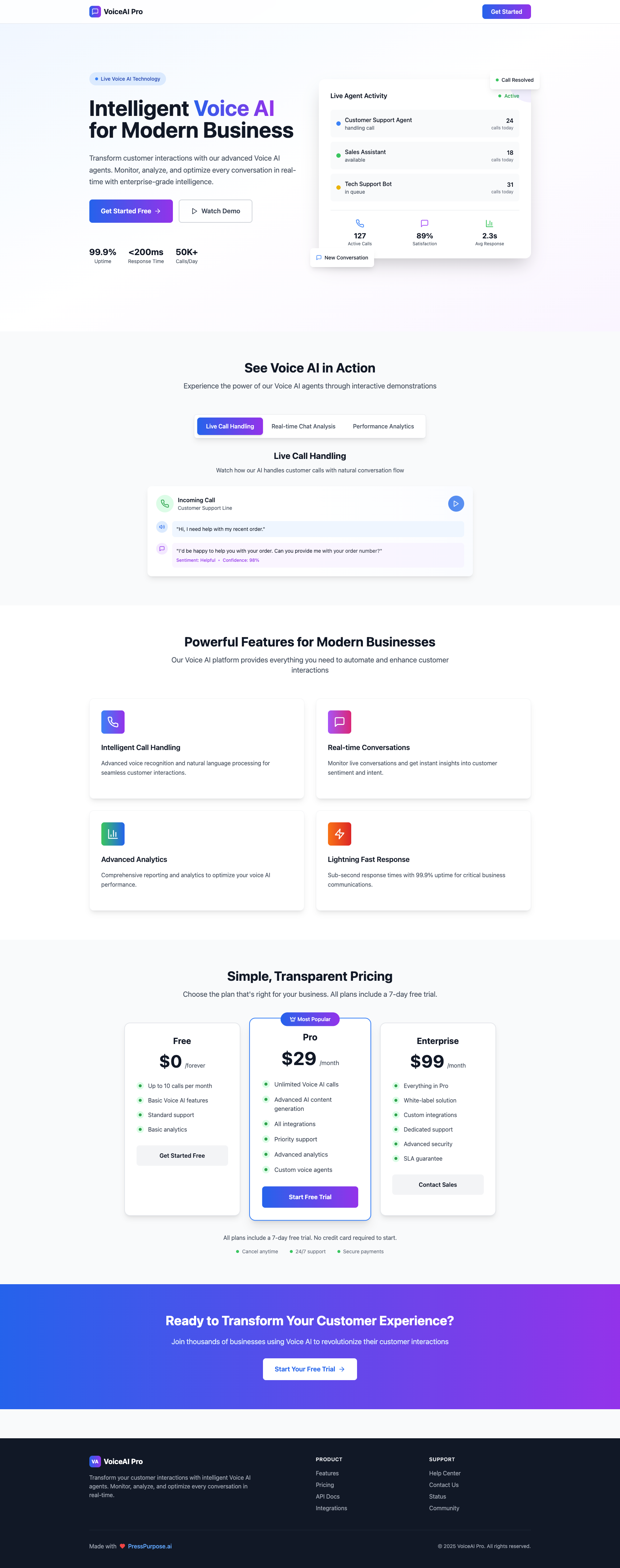 Preview of VoiceAI Content Automator