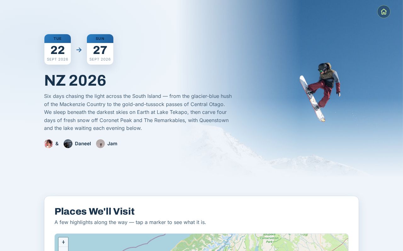 Preview of 2026 Snow NZ Trip