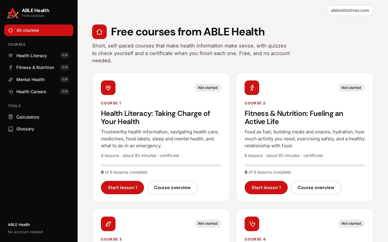 Preview of Able Health