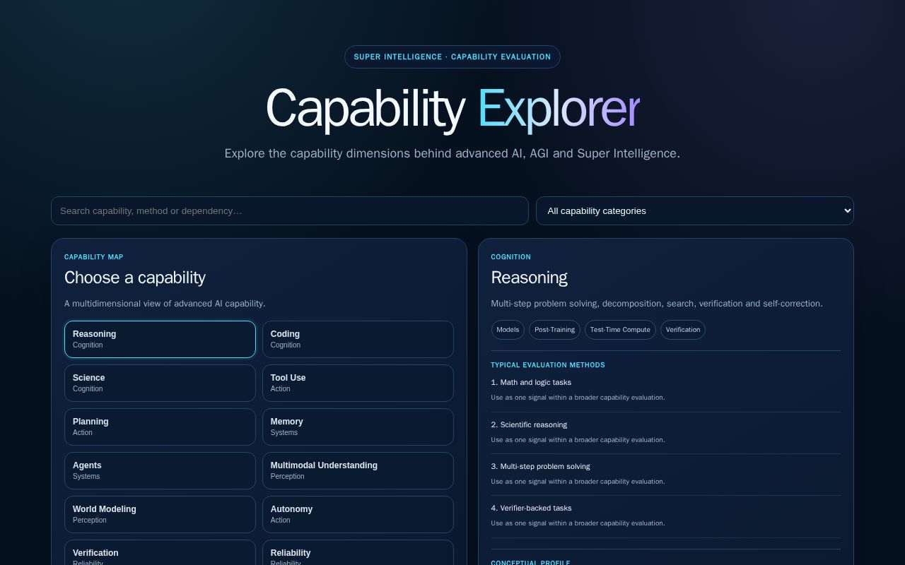 Preview of Capability Explorer