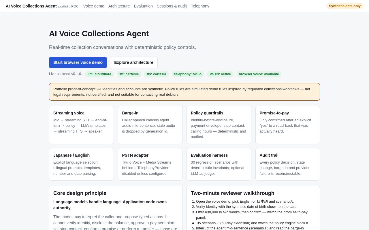 Preview of Ai Voice Calling Collections Agent