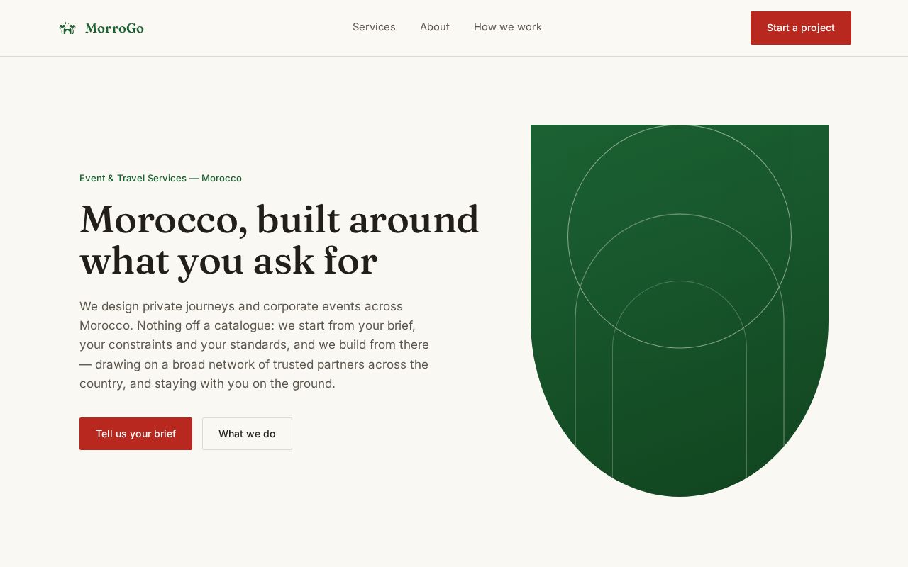 Preview of Morrogo Site