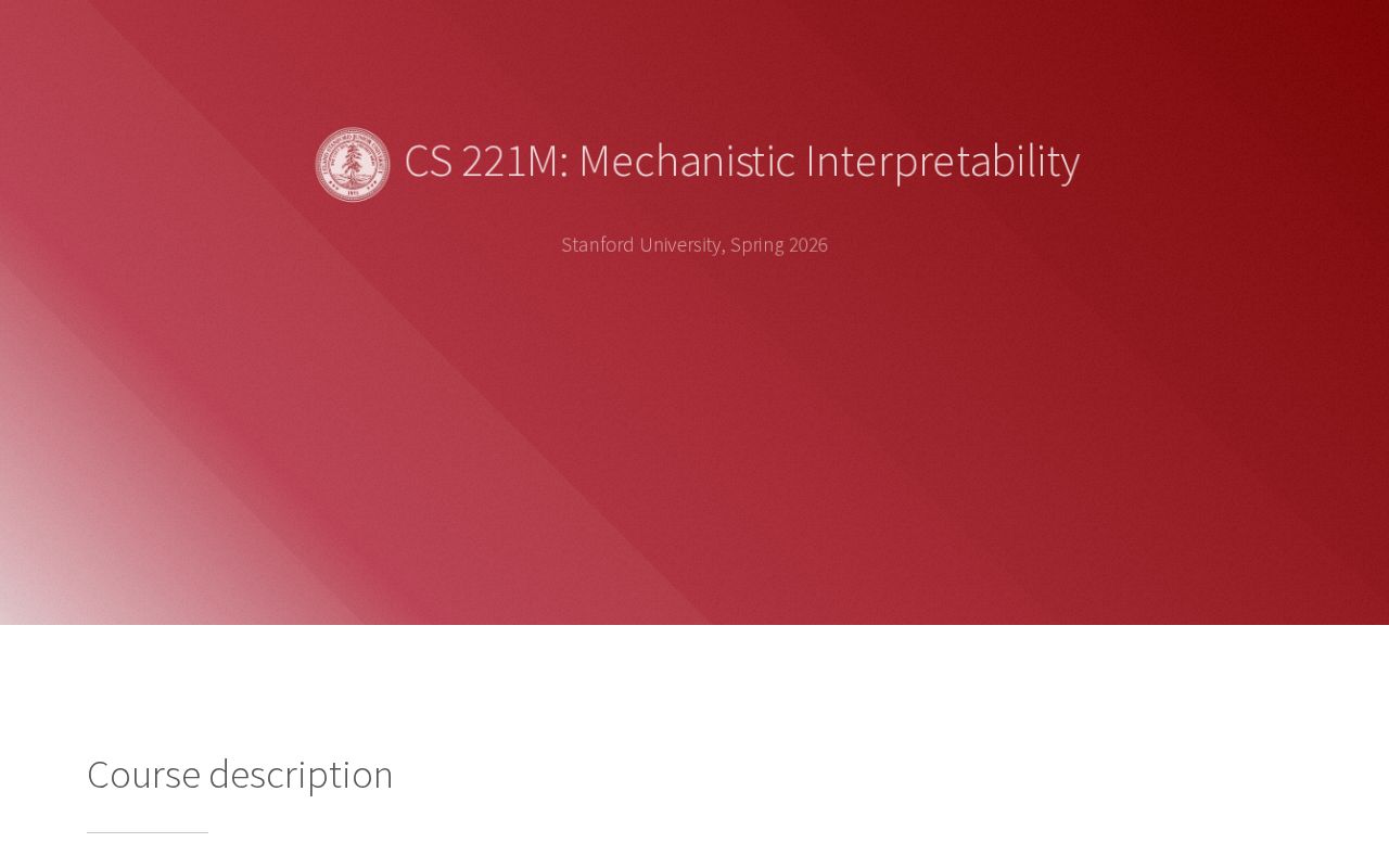 Preview of CS 221M