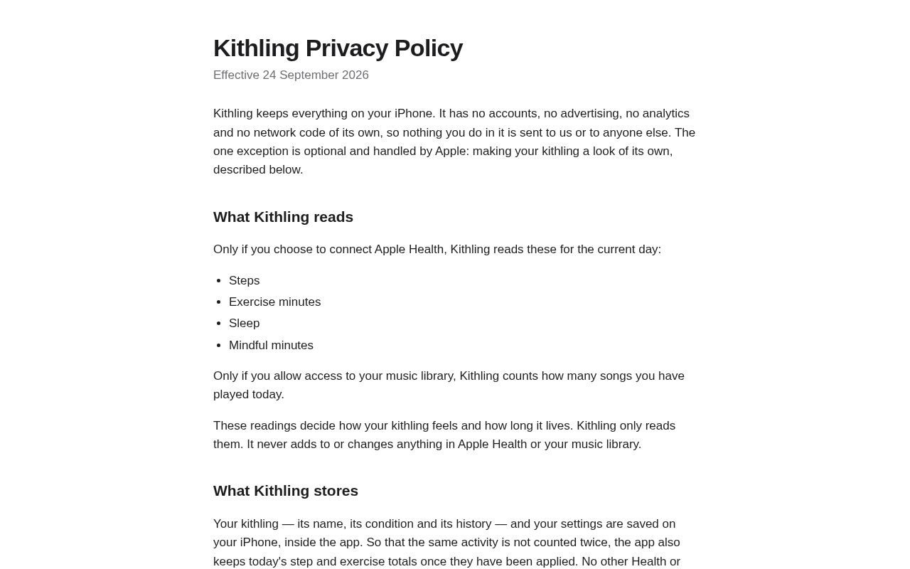 Preview of KithlingPrivacyPolicy