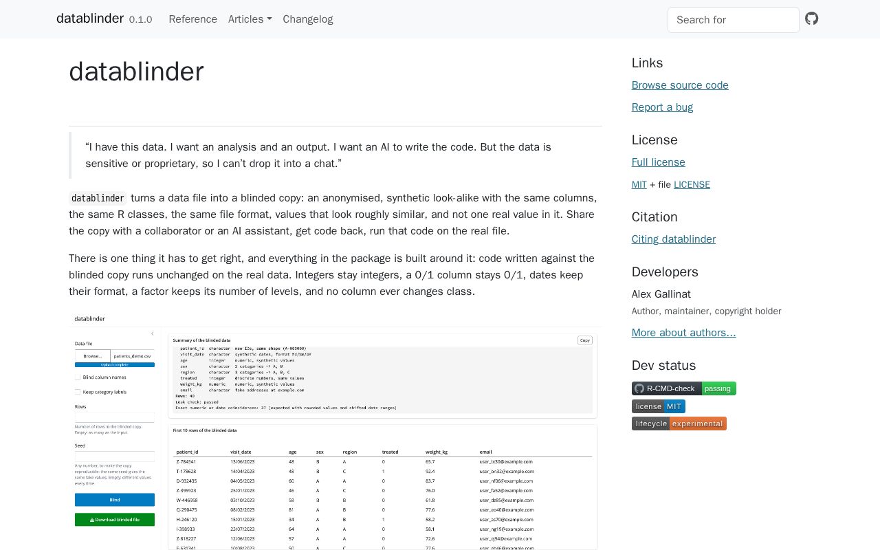 Preview of Datablinder