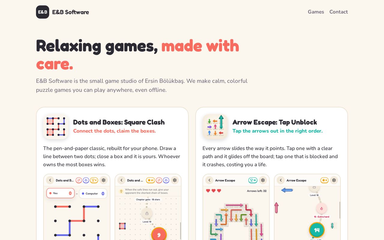 Preview of E&B Software