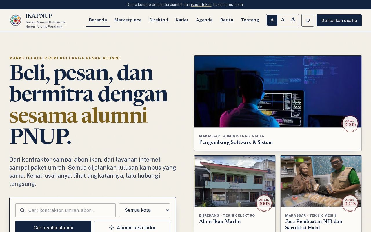 Preview of Alumni Pnup Demo