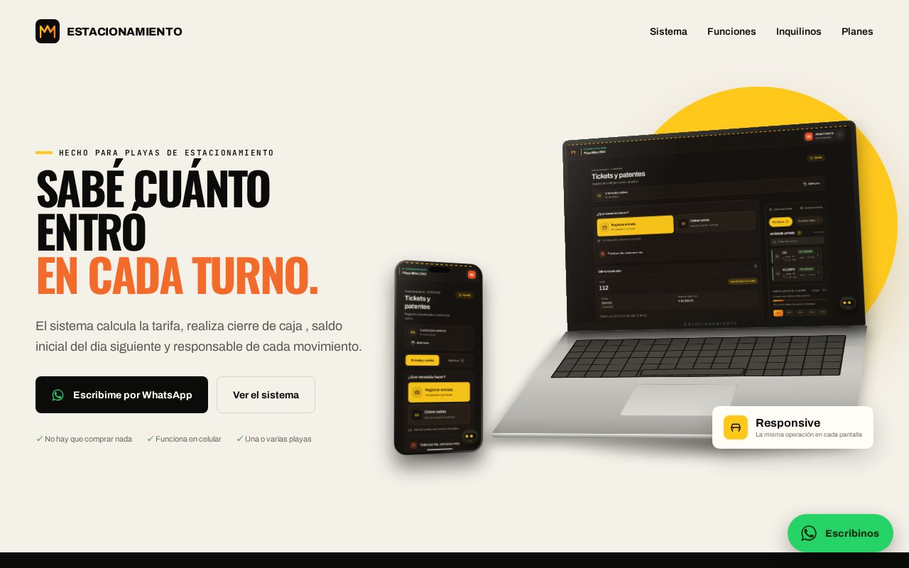 Preview of Estacionamiento Demo Landing