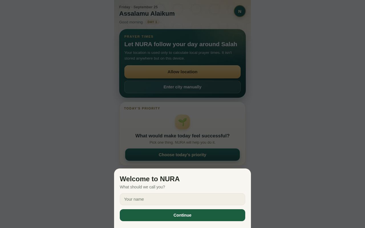 Preview of Nura Pre20 Baseline