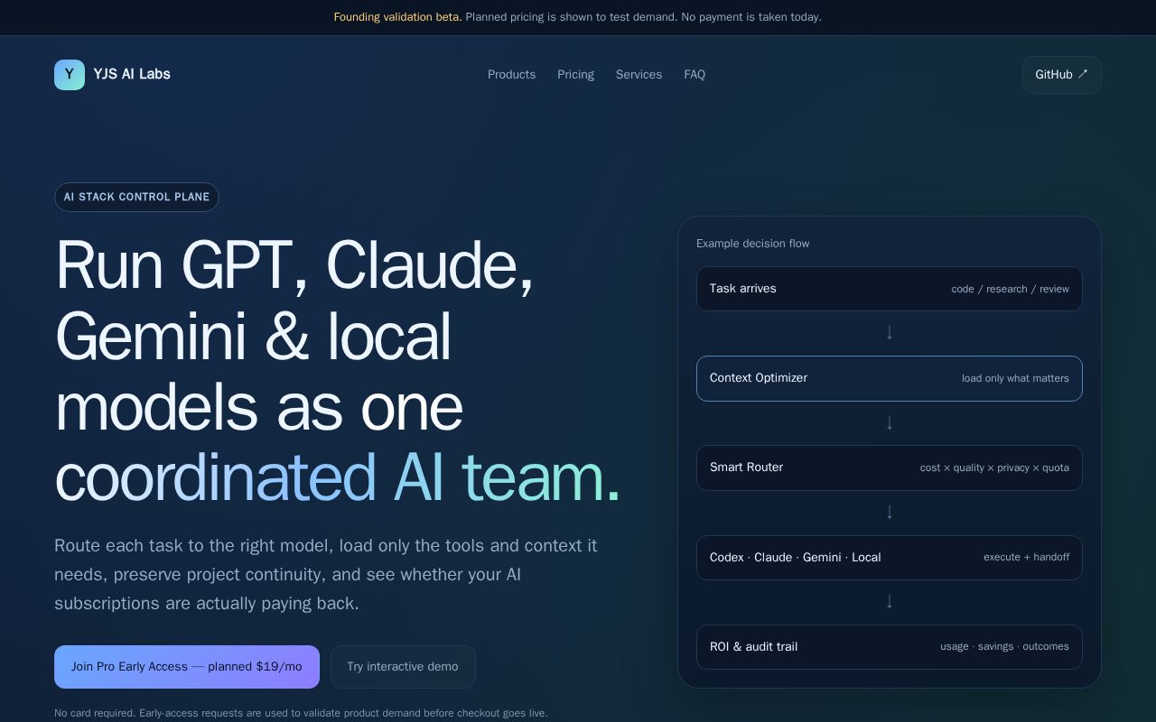 Preview of Yjs Ai Labs