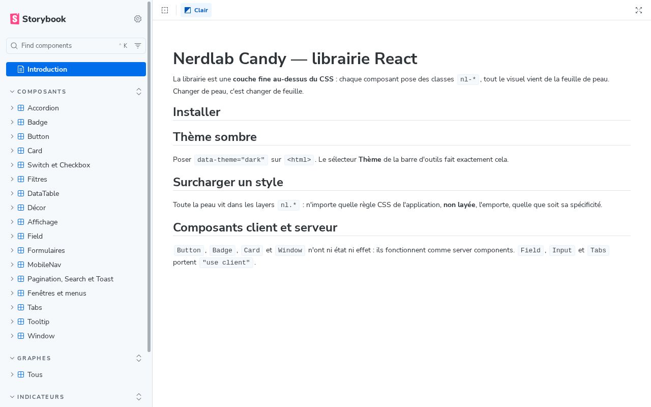 Preview of Nerdlab Design System