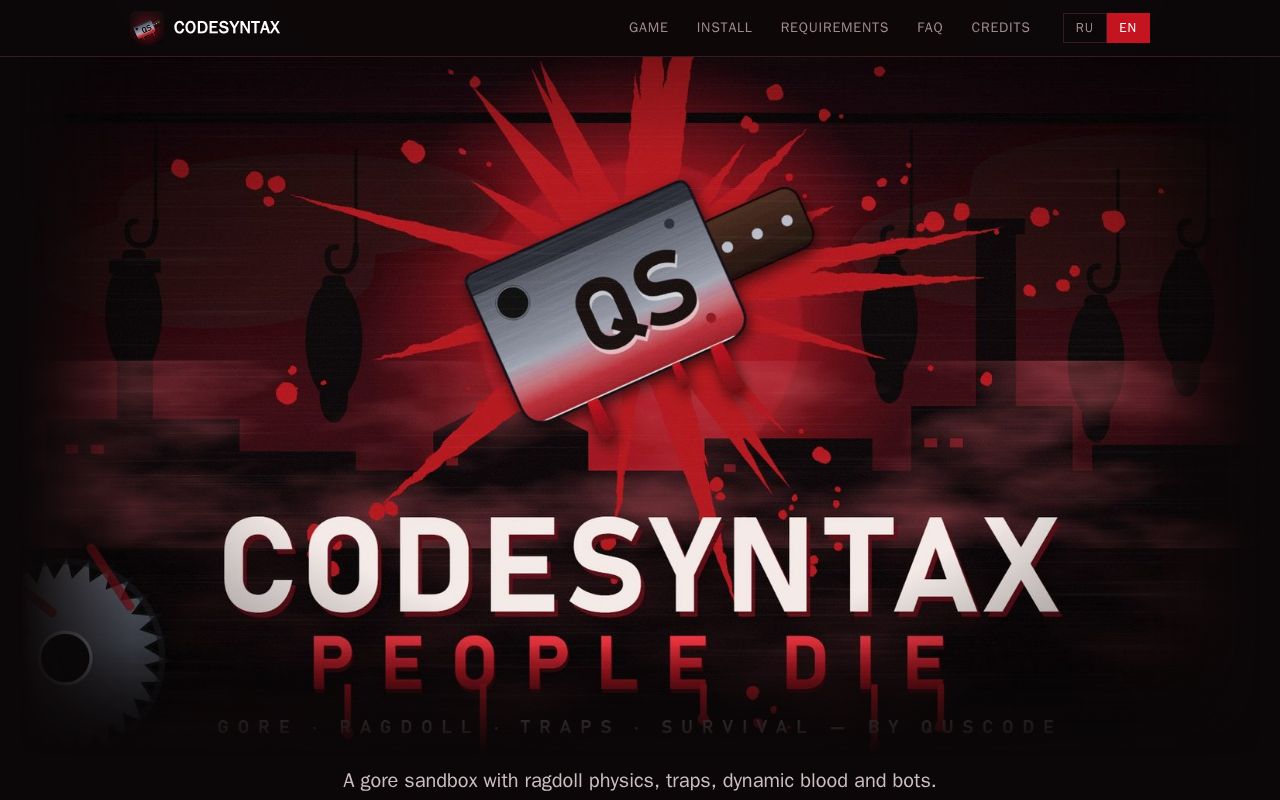Preview of CodeSyntax: People Die