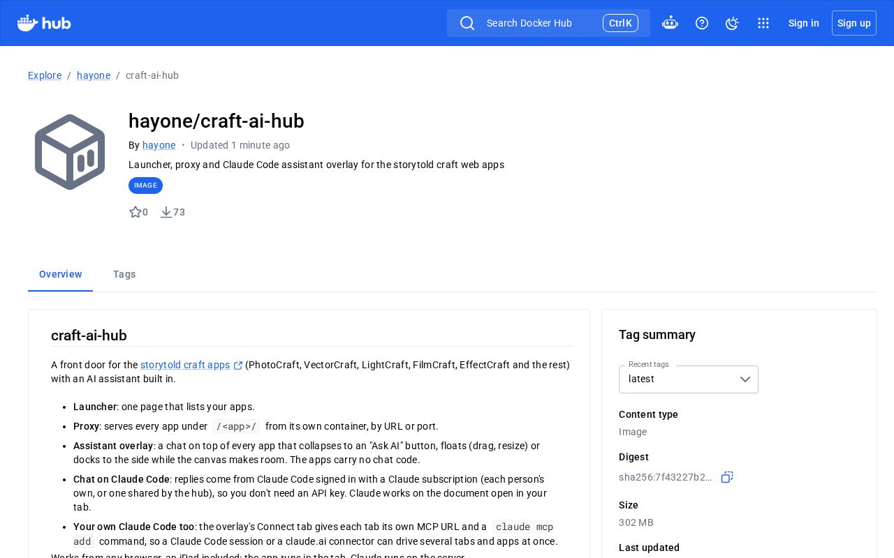 Preview of Craft Ai Hub