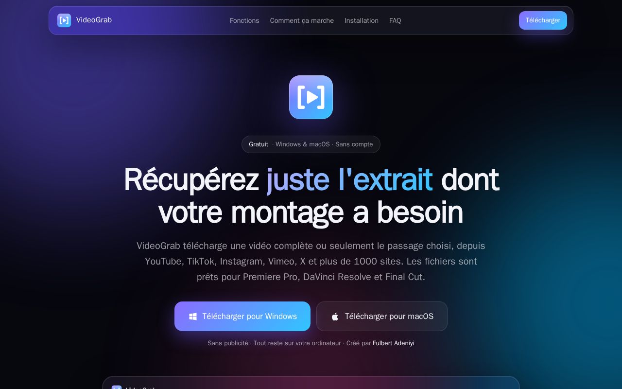 Preview of Videograb
