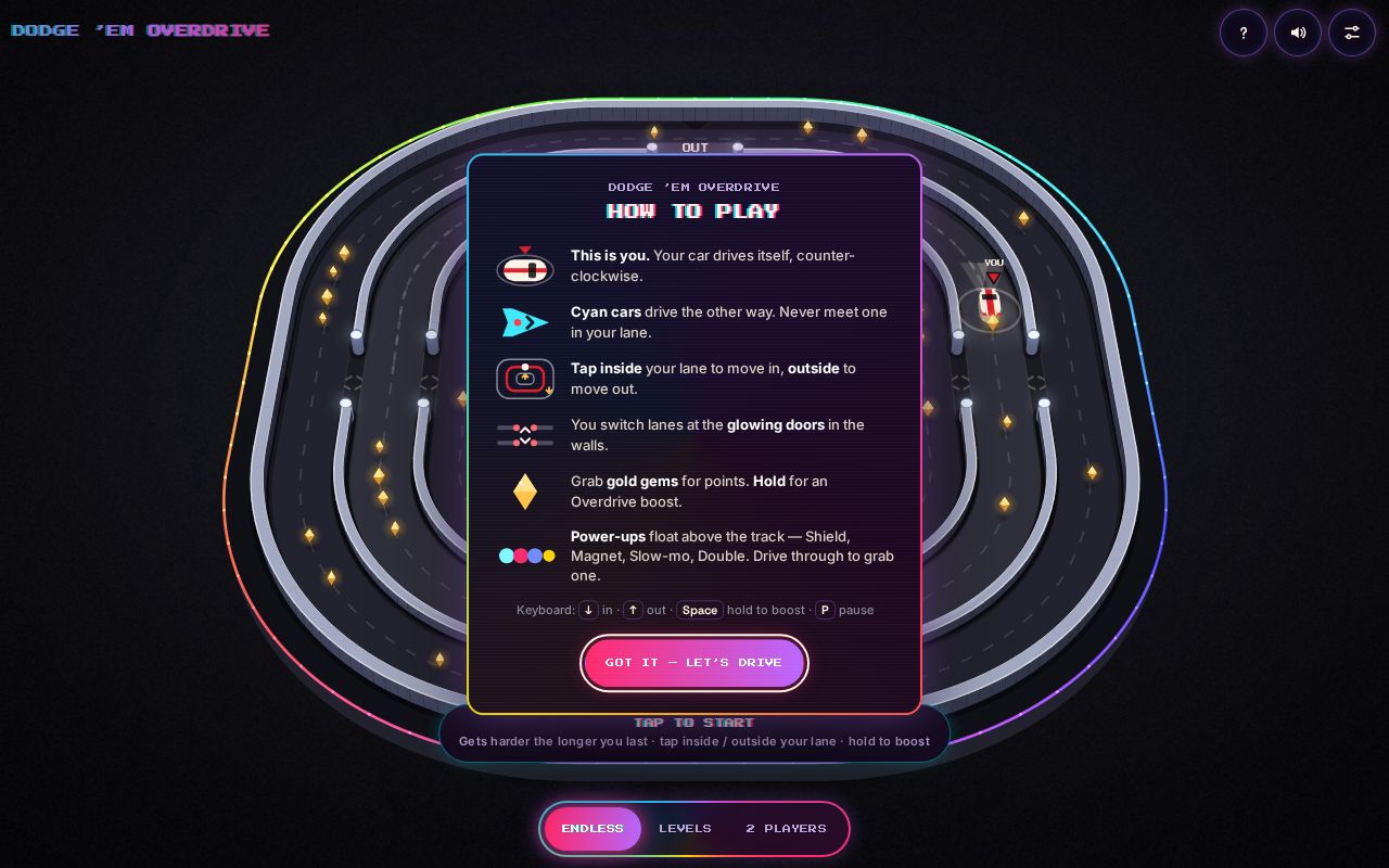 Preview of DODGE 'EM: OVERDRIVE