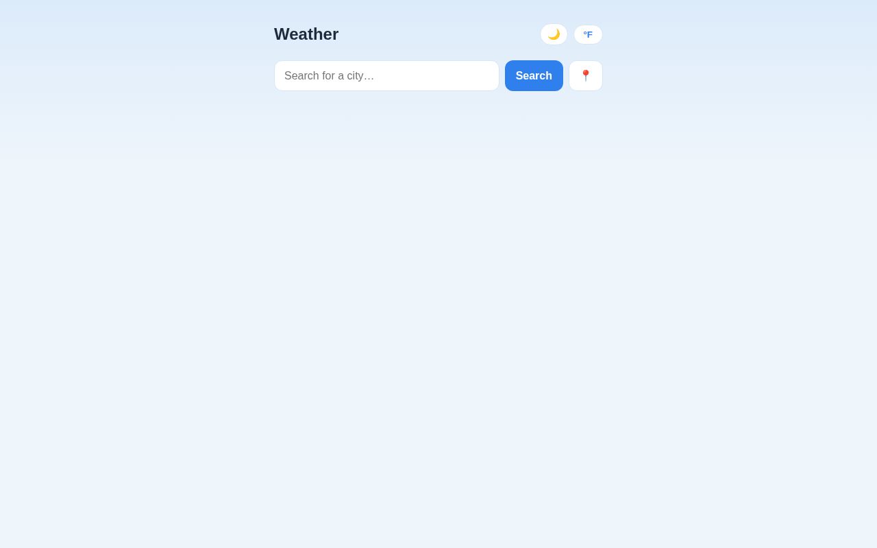 Preview of Weather App