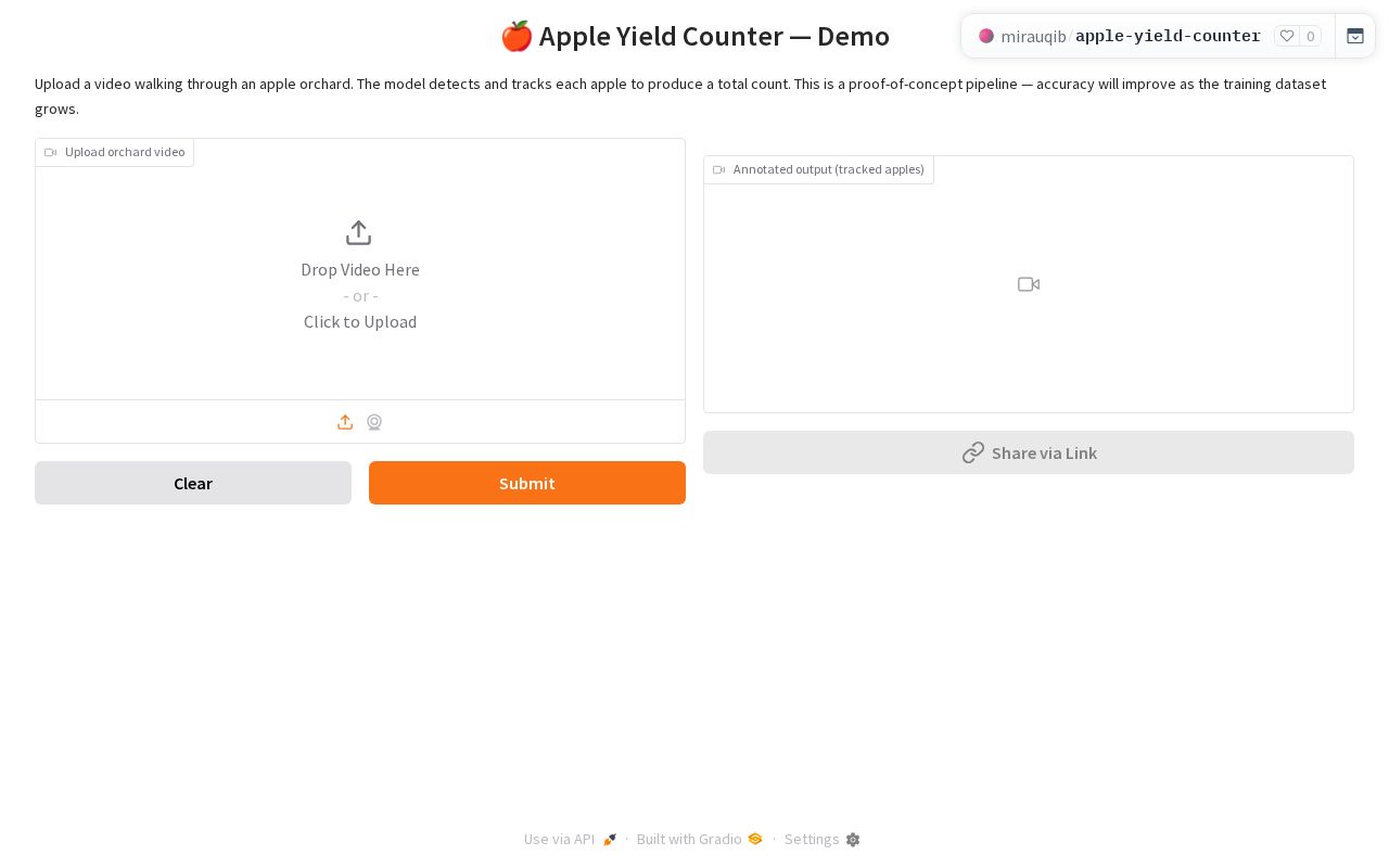 Preview of Apple Yield Counter