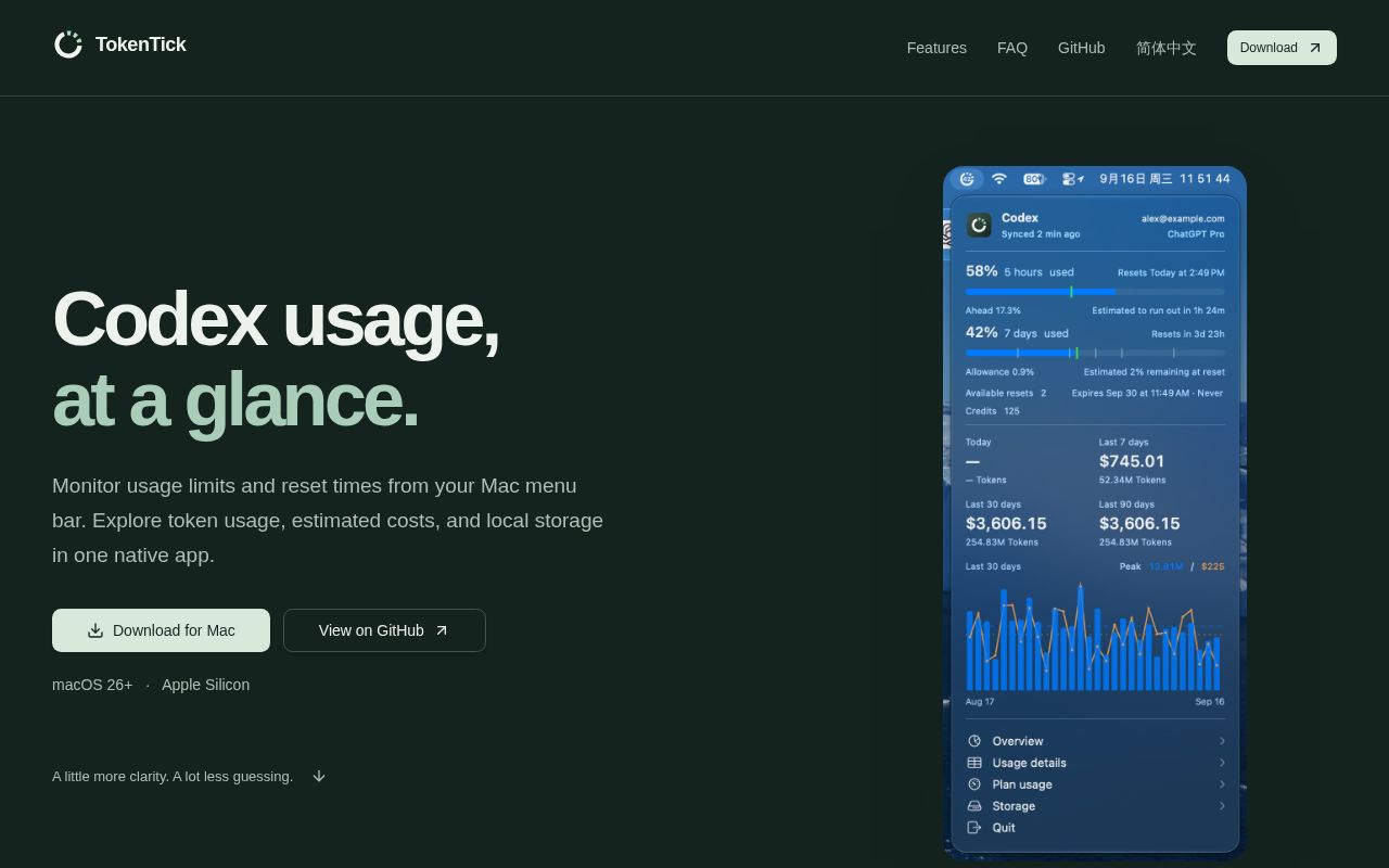 Preview of Tokentick