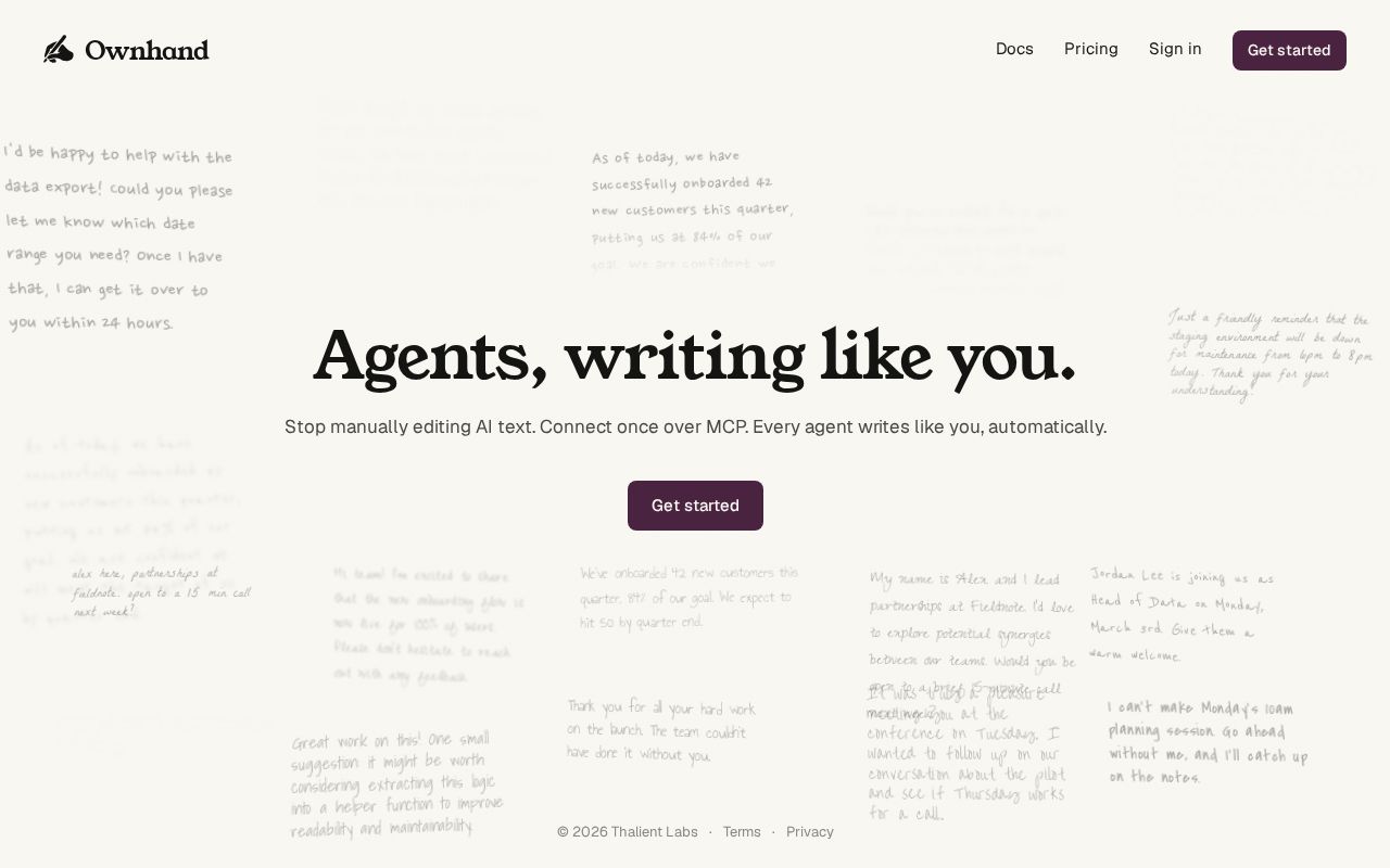 Preview of Ownhand