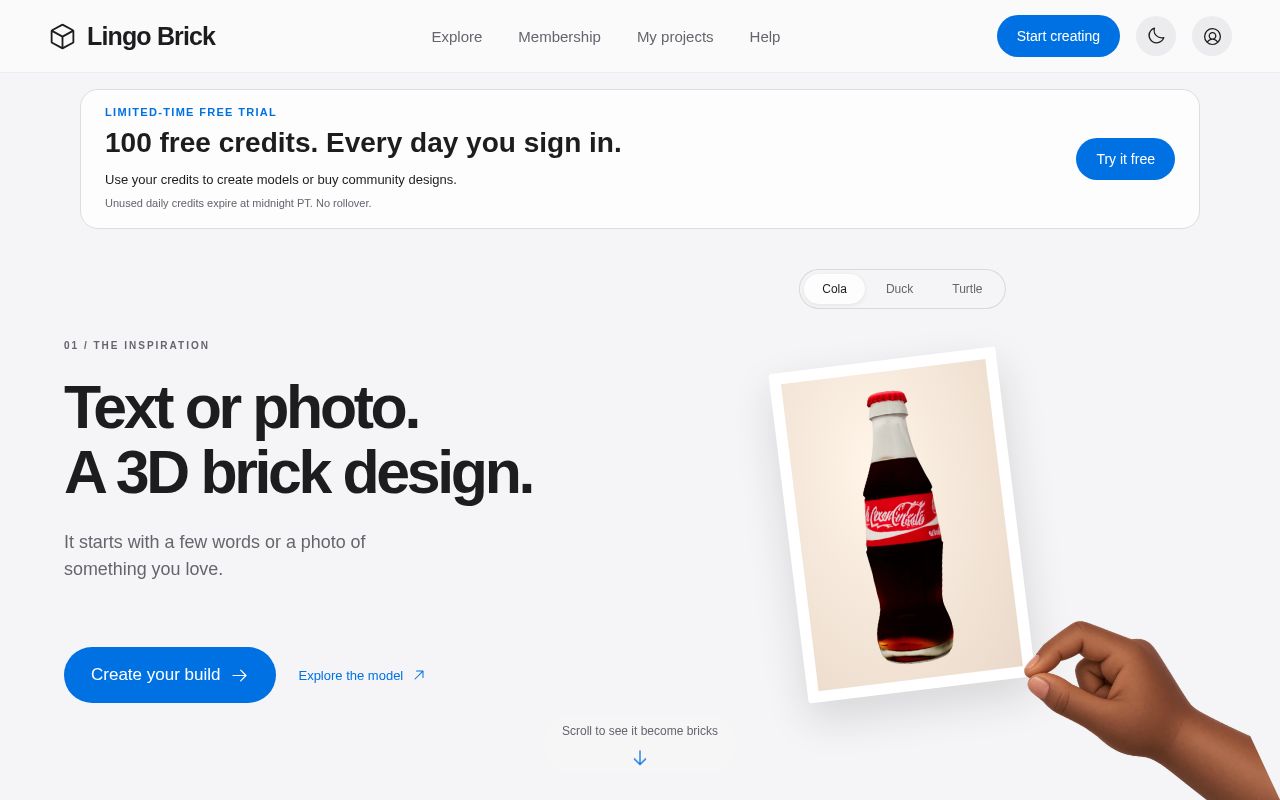 Preview of Text & Photo to 3D Brick Models