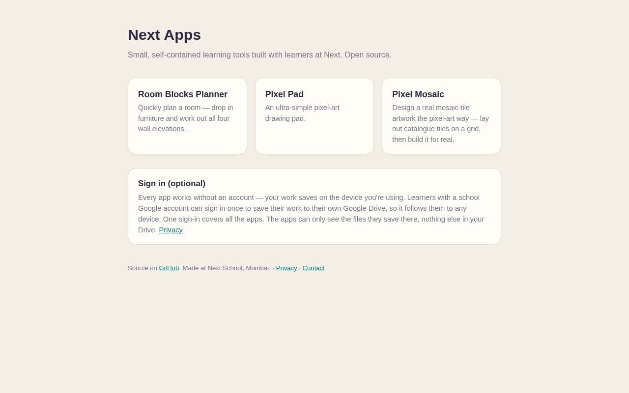 Preview of Next Apps