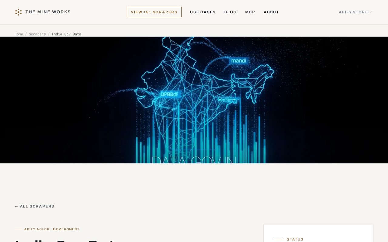 Preview of Data Gov In Scraper