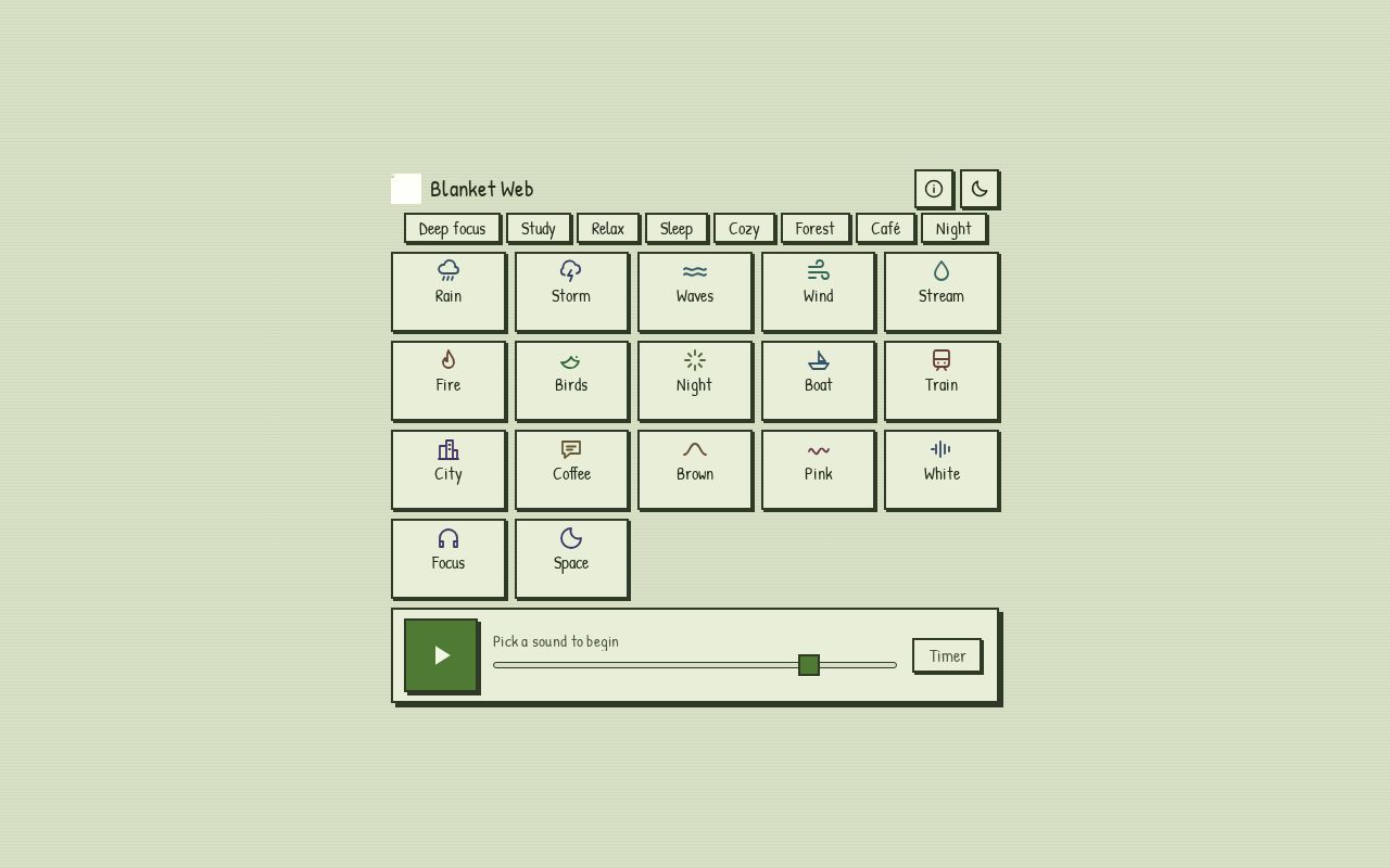 Preview of Blanket Web