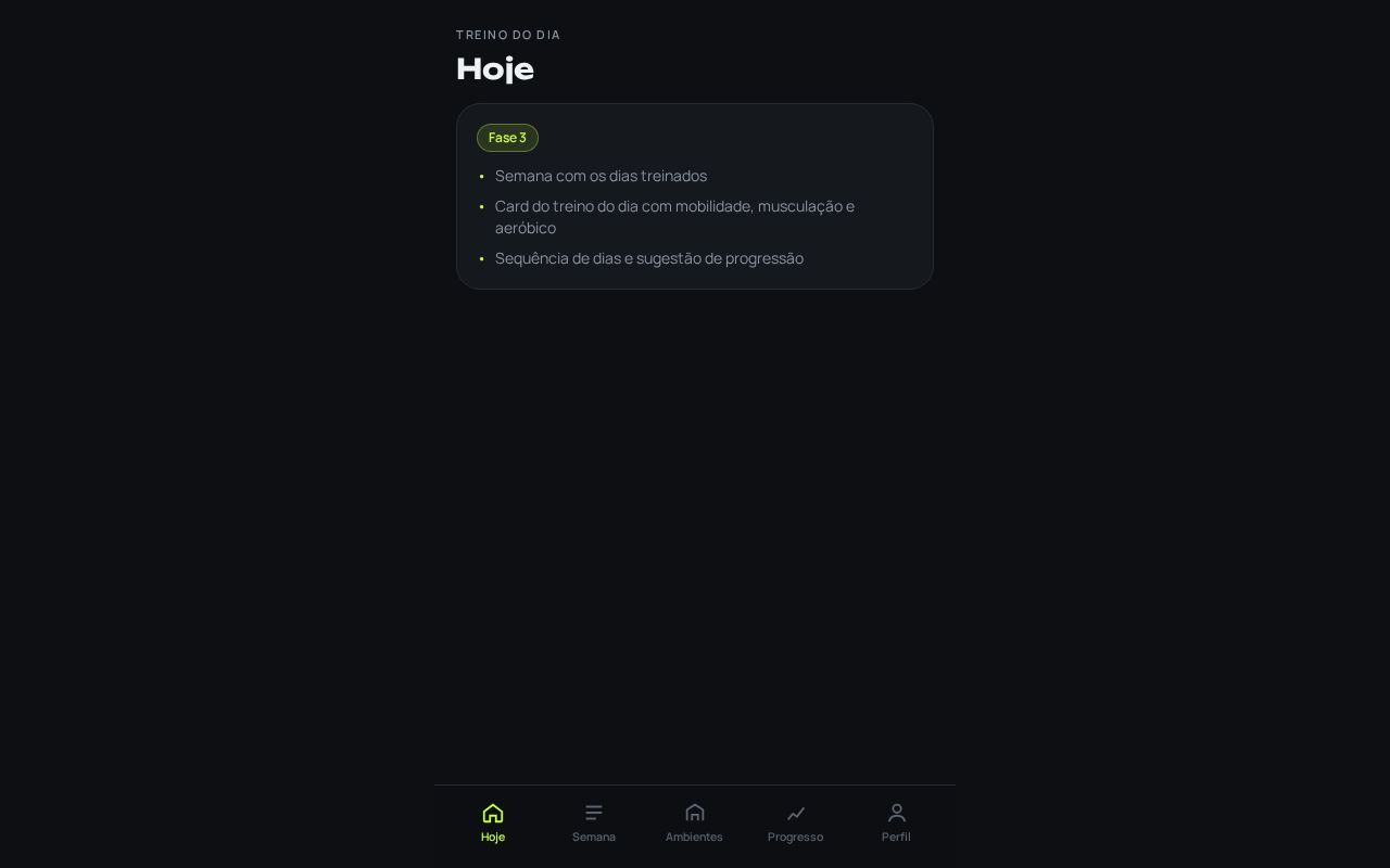 Preview of Treino App