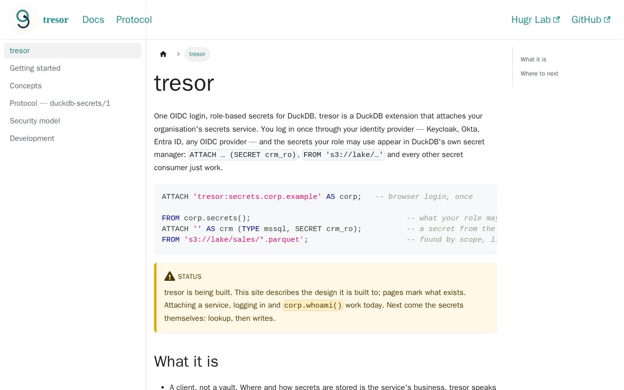 Preview of tresor