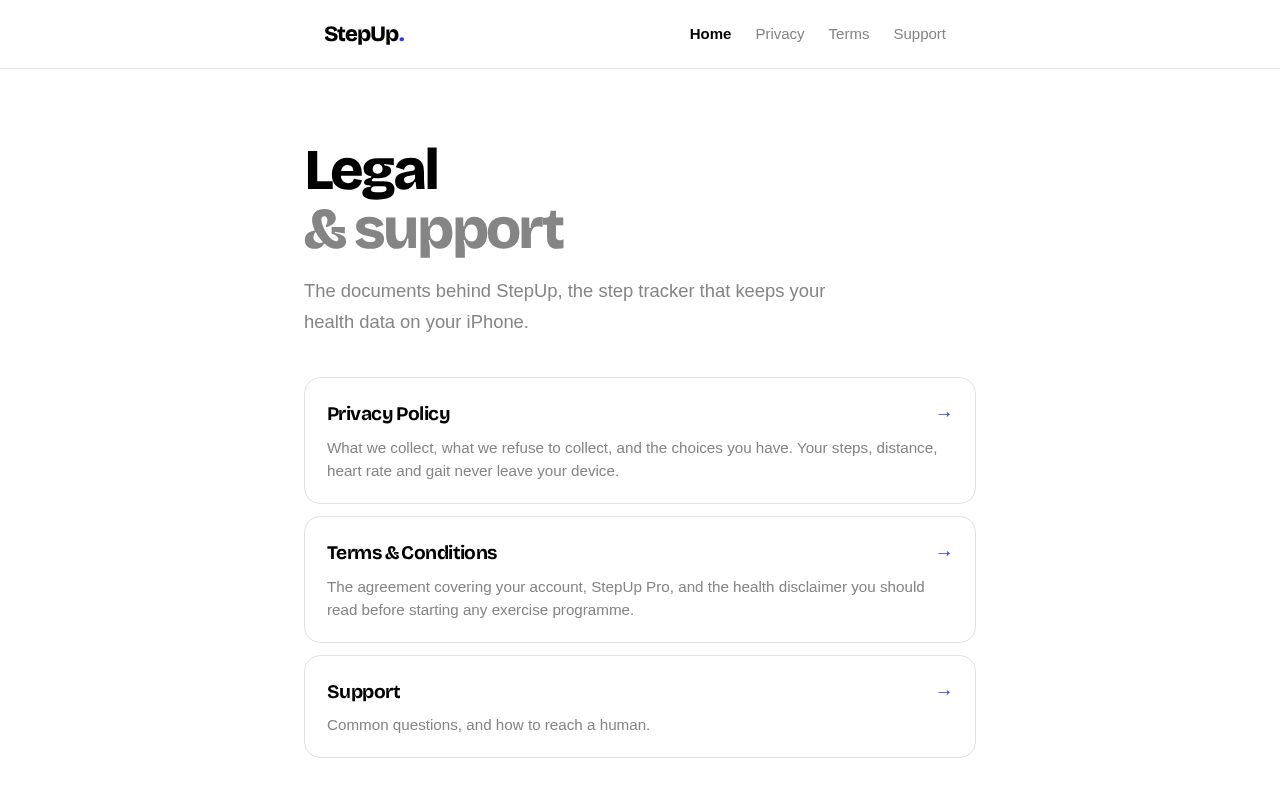 Preview of Legal & Support