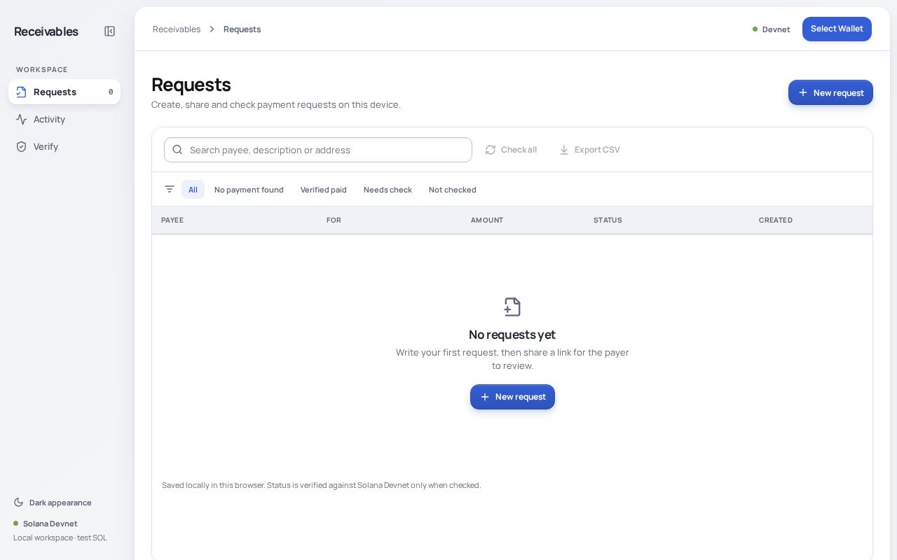Preview of Solana Receivables