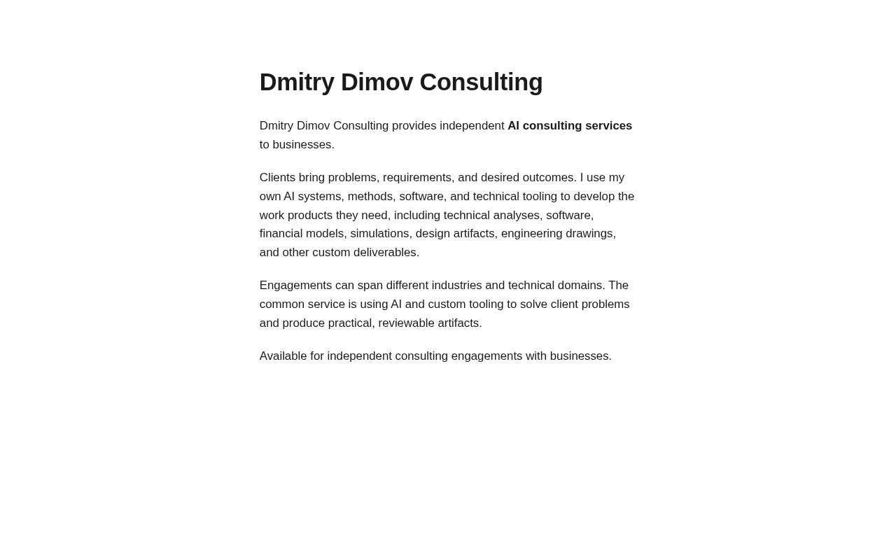 Preview of Dmitrydimov Site