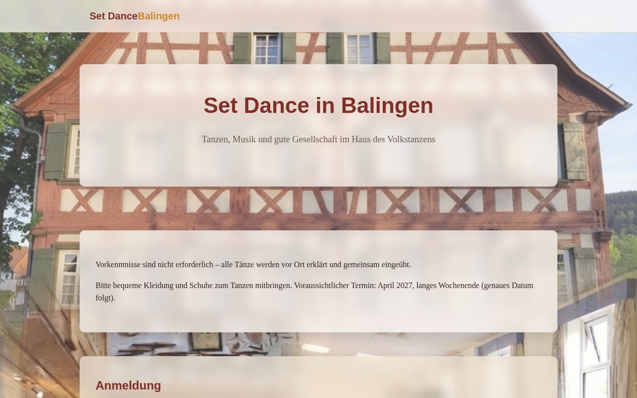 Preview of Set Dance Balingen