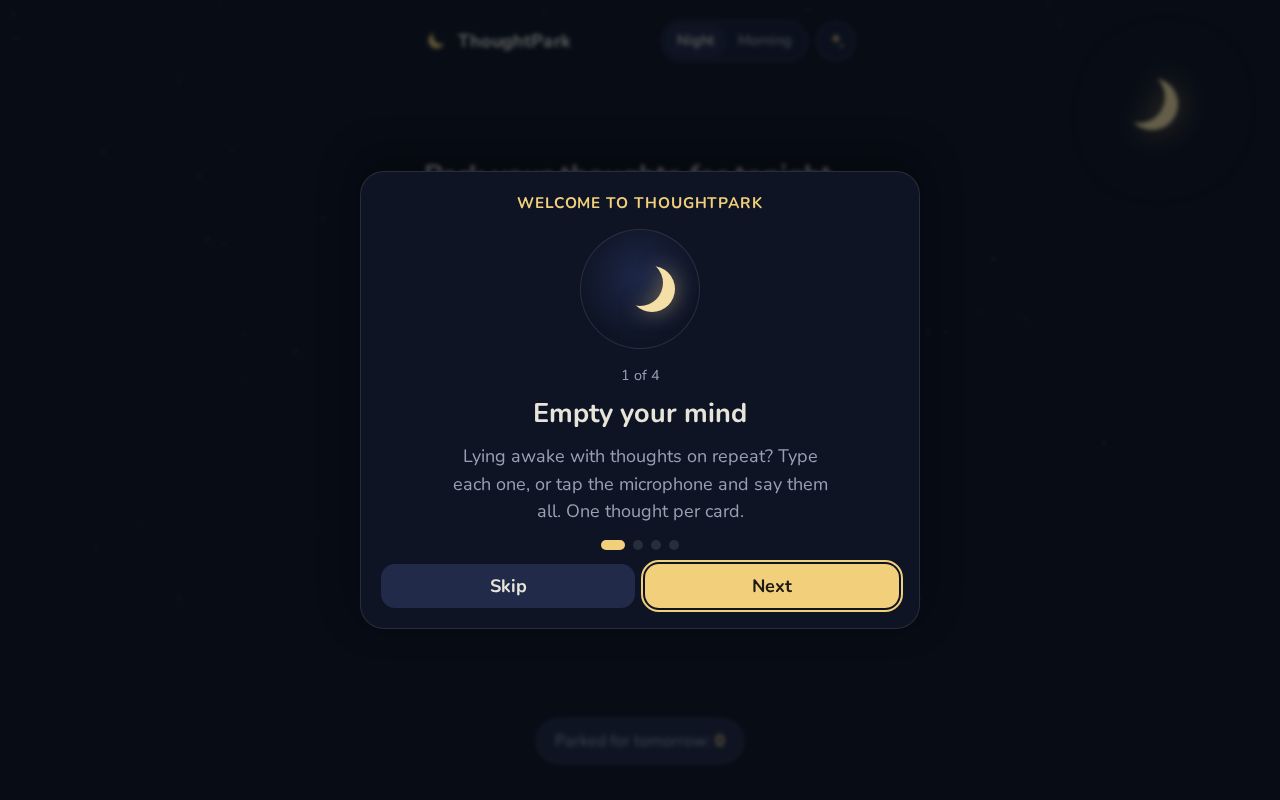 Preview of Thoughtpark App