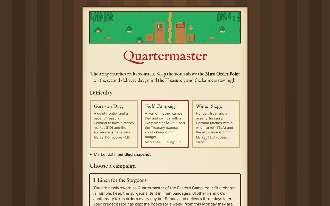 Preview of Quartermaster