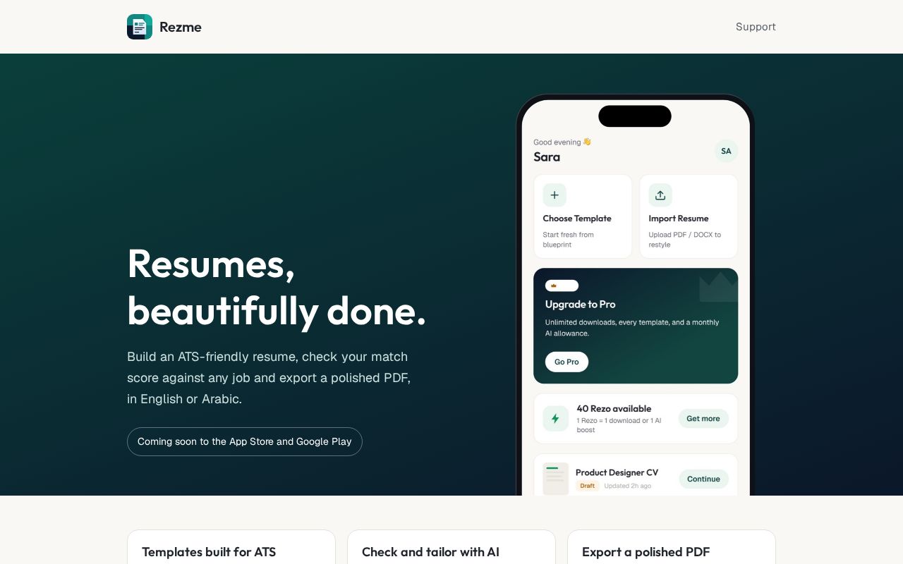 Preview of Rezme