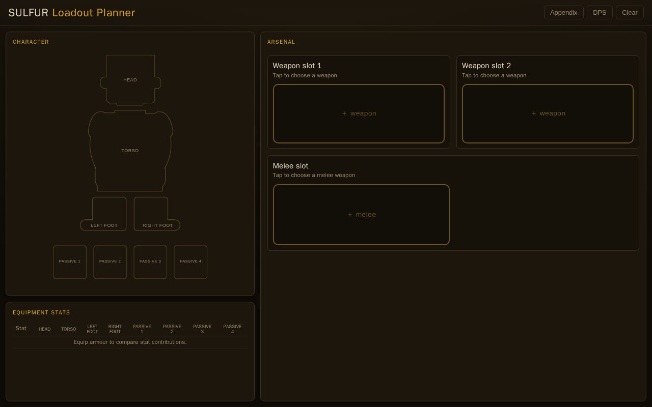 Preview of Sulfur Build Calc