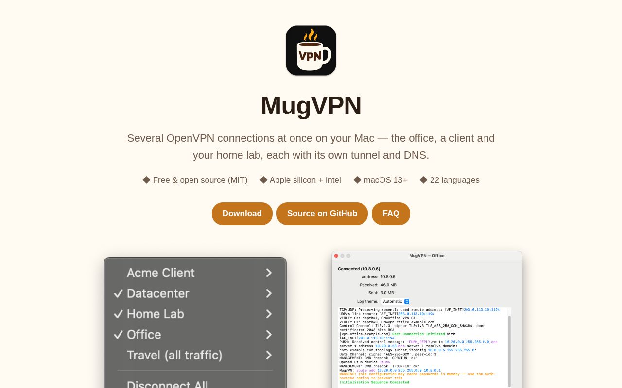 Preview of MugVPN
