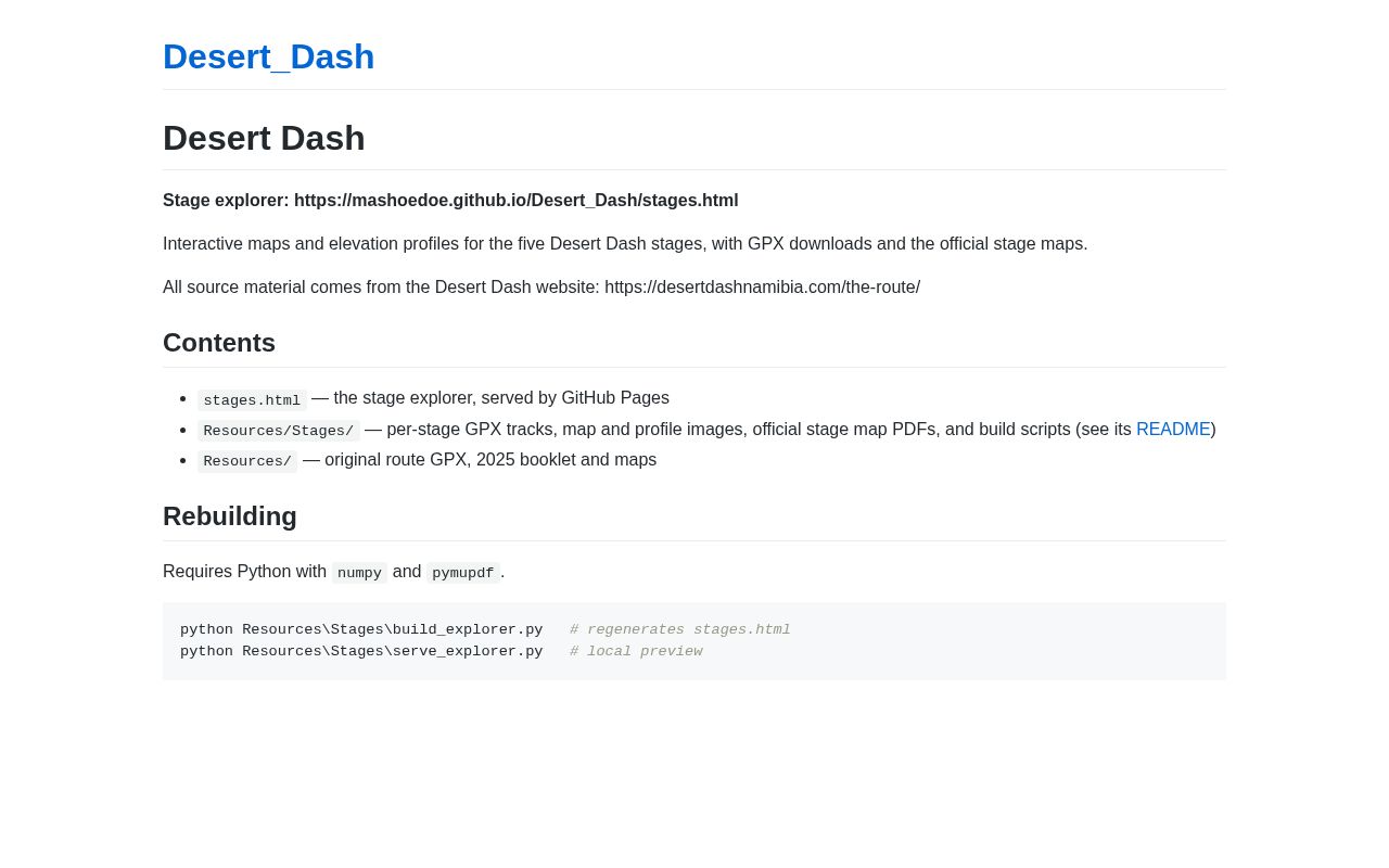 Preview of Desert Dash