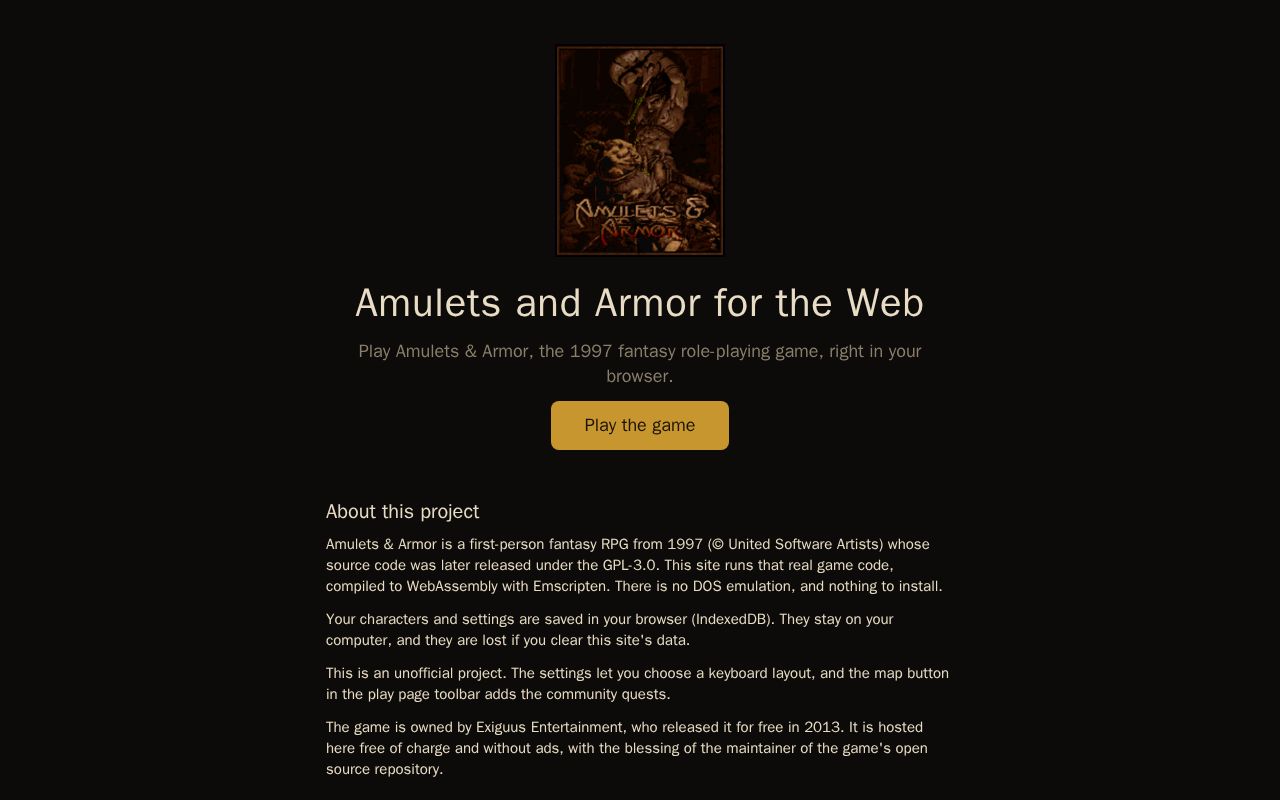 Preview of AmuletsArmorWebPortal