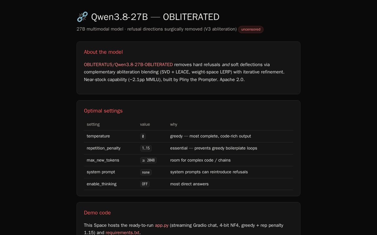 Preview of Qwen3.8-27B OBLITERATED
