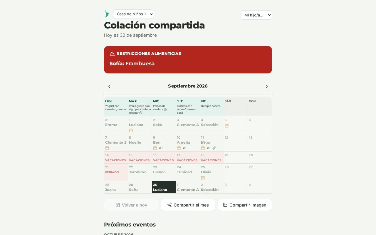 Preview of Colaciones