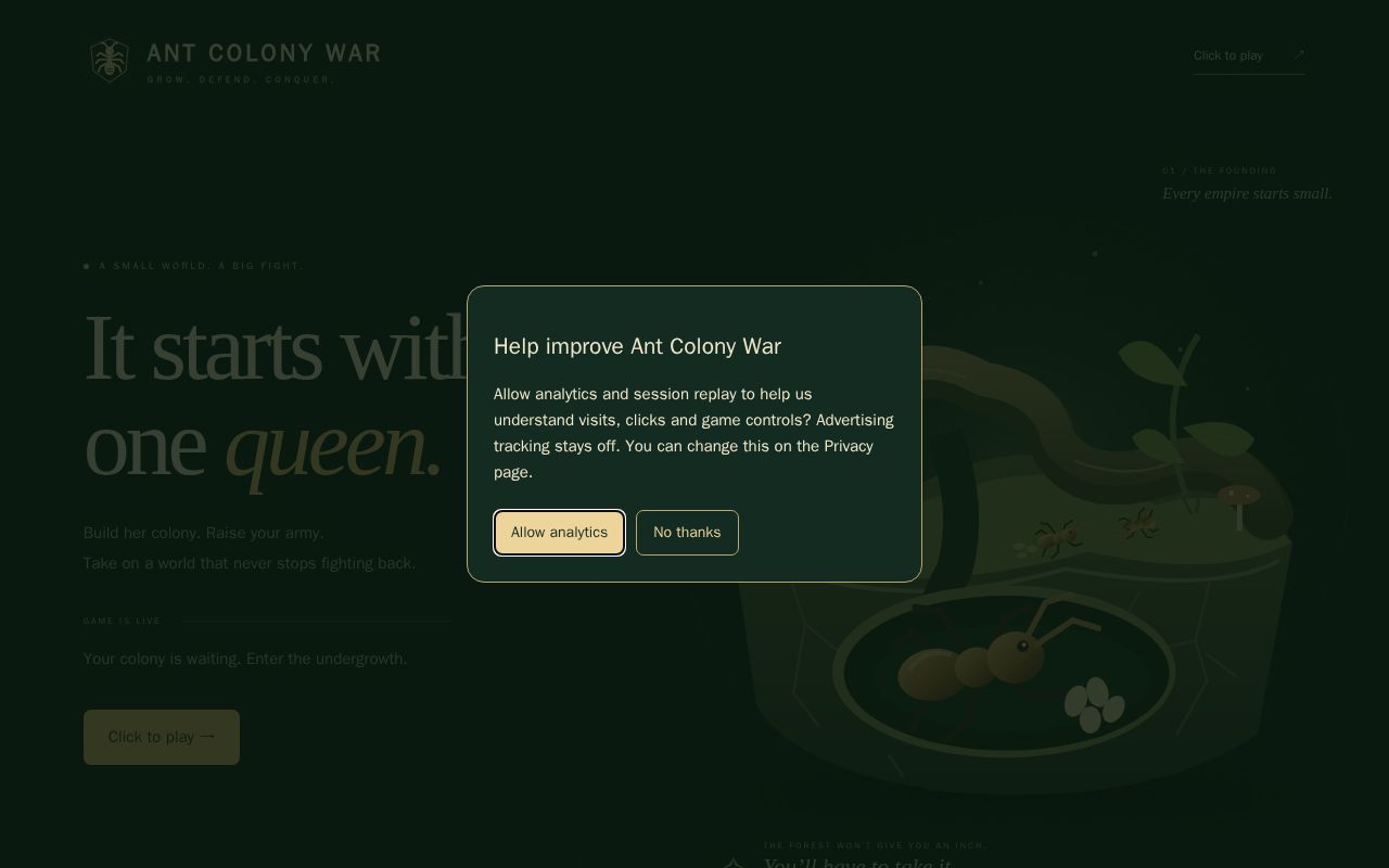 Preview of Ant Colony War