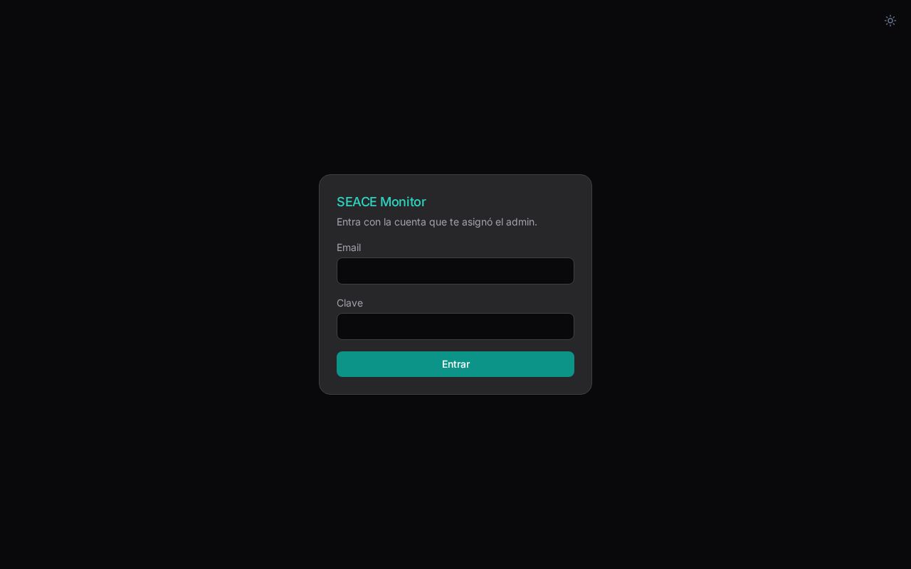 Preview of Monitor de contrataciones SEACE Perú — Dashboard, Buscador y Chat