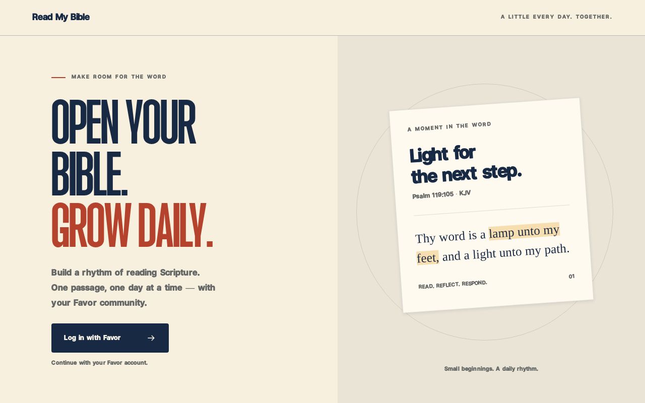 Preview of Readmybible App Favor Church