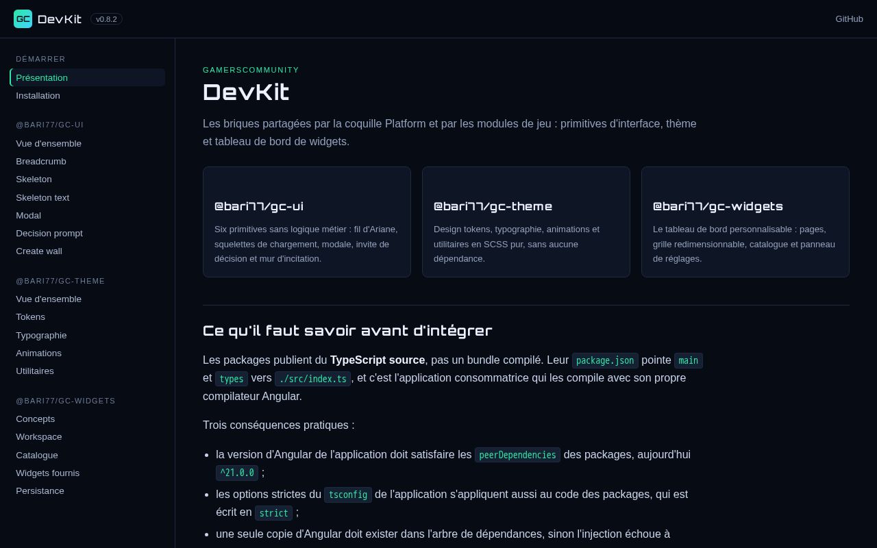 Preview of GamersCommunity DevKit
