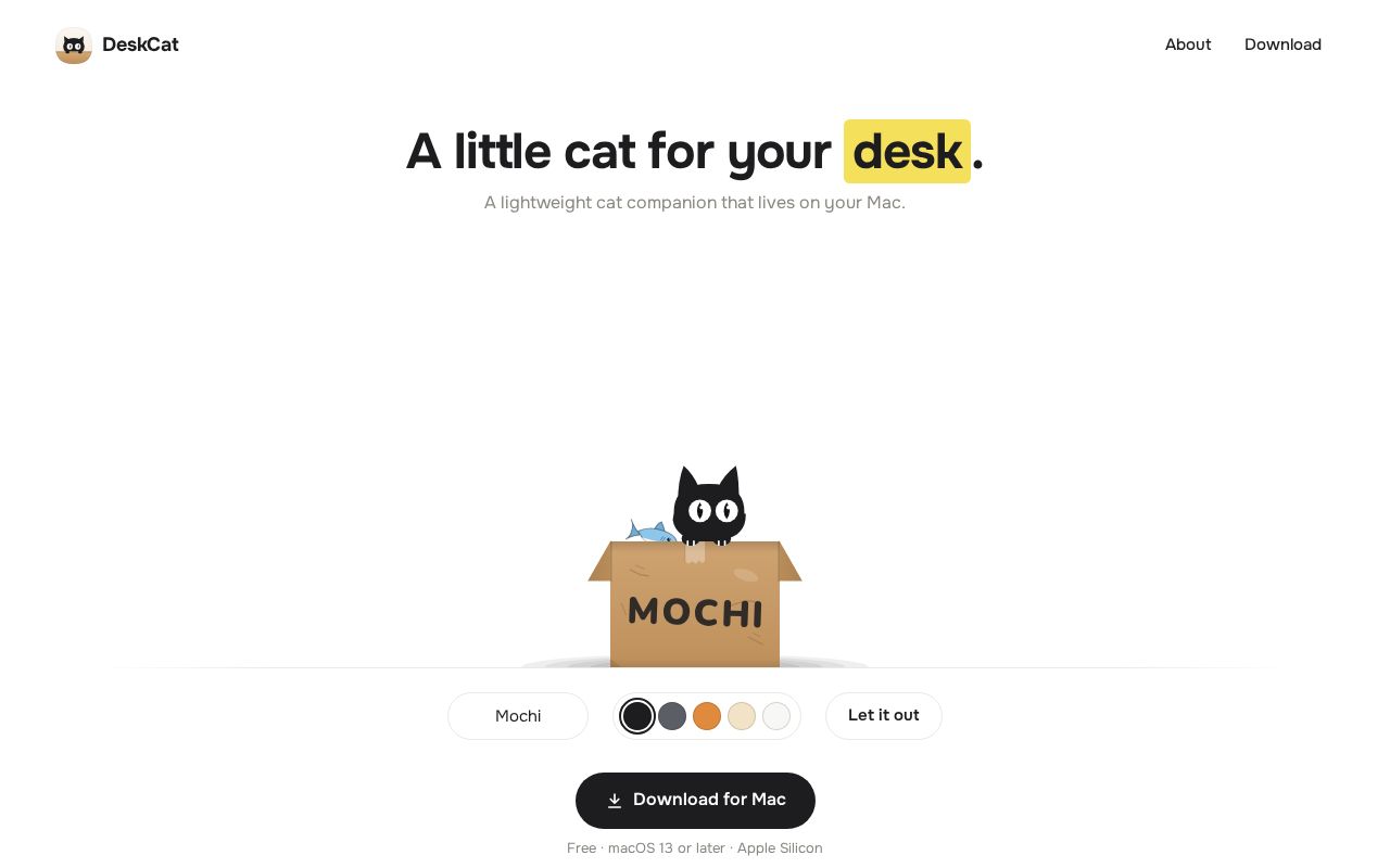 Preview of DeskCat